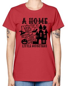 a home of a were wolf witch and their little monsters 53# - witch -  Missy T-Shirt
