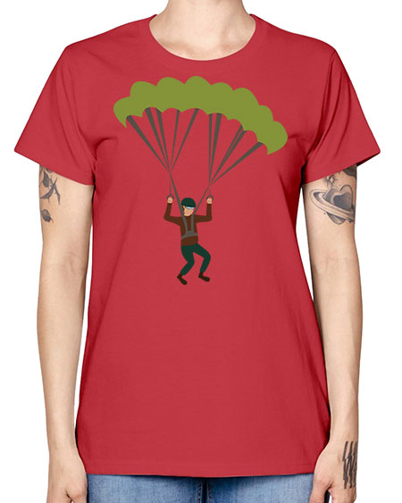all in one 11# - parachute -  Missy T-Shirt