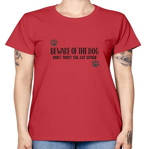 beware of the dog 61# - dogs -  Missy T-Shirt