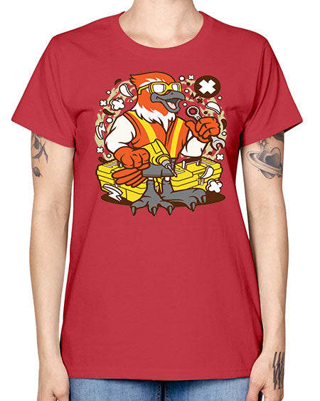bird mechanic worker 21# - birds -  Missy T-Shirt