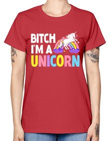 bitch im a unicorn 61# - unicorn -  Missy T-Shirt