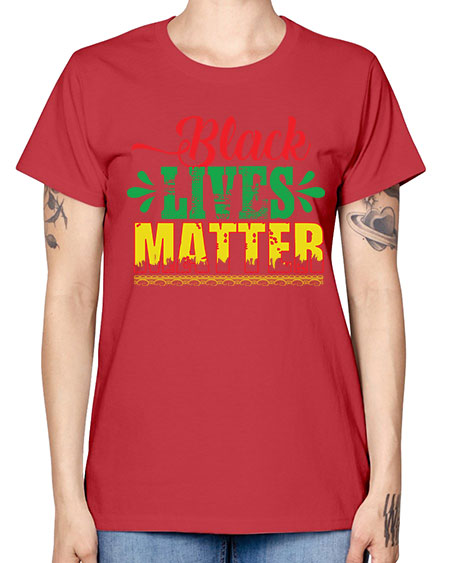 black lives matter 7# - black words and phrases -  Missy T-Shirt