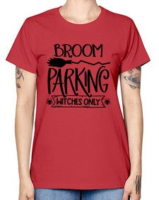 broom parking witches only 46# - witch -  Missy T-Shirt