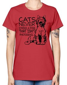 cats never strike a pose that isnt photogenic - cats -  Missy T-Shirt