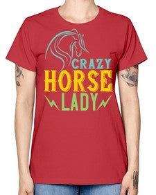 crazy horse lady Style 10# - horse -  Missy T-Shirt