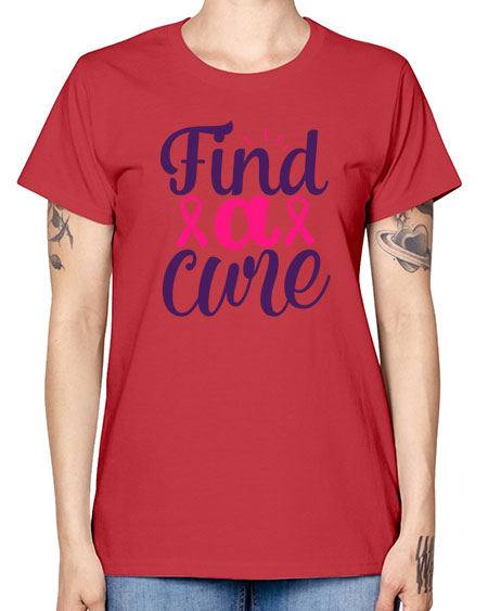 find a cure - breast cancer -  Missy T-Shirt