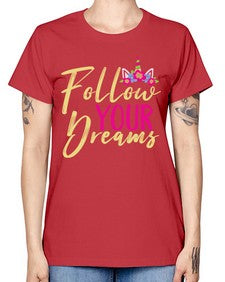 follow your dreams 133# - unicorn -  Missy T-Shirt