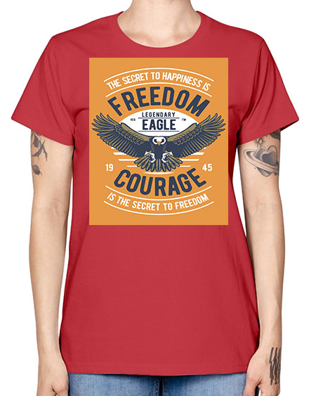 freedom eagle 35# - birds -  Missy T-Shirt