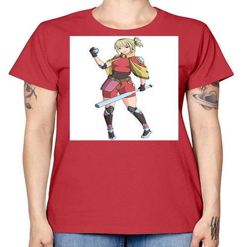 girl bring stick3# - anime -  Missy T-Shirt