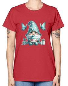 gnome with butterfly 10# - gnome -  Missy T-Shirt