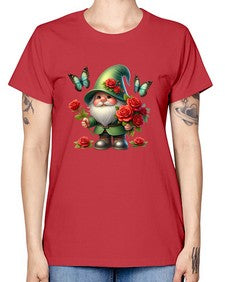 gnome with butterfly 11# - gnome -  Missy T-Shirt