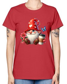 gnome with butterfly 12# - gnome -  Missy T-Shirt