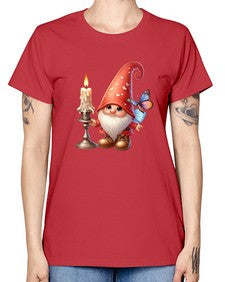 gnome with butterfly 16# - gnome -  Missy T-Shirt