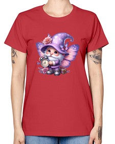 gnome with butterfly 18# - gnome -  Missy T-Shirt