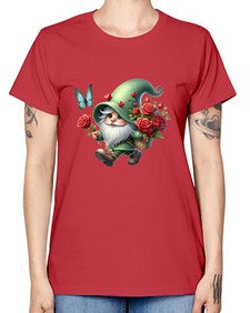 gnome with butterfly 24# - gnome -  Missy T-Shirt