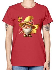 gnome with butterfly 27# - gnome -  Missy T-Shirt