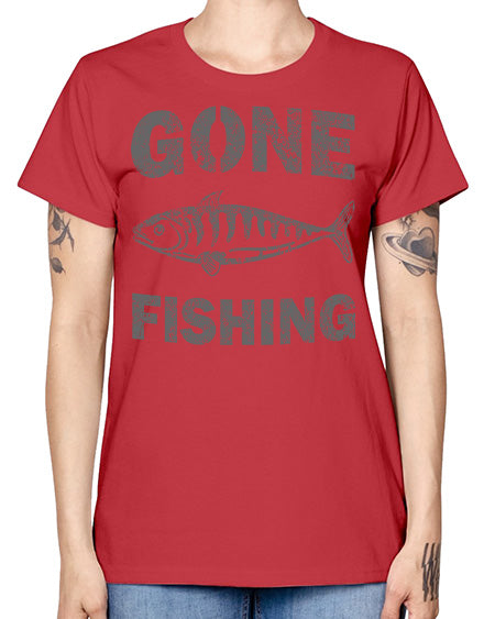 gone fishing 13# - shark-fish -  Missy T-Shirt