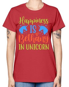 happiness is bethany in unicorn 165# - unicorn -  Missy T-Shirt