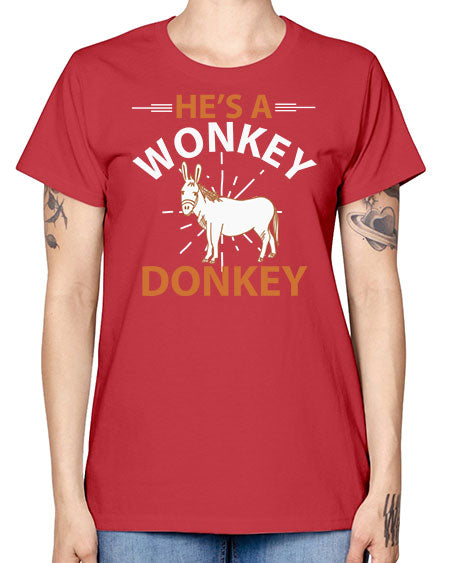 he’s a wonky donkey Style 4# - donkey -  Missy T-Shirt