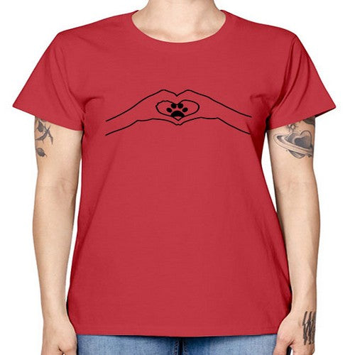 hearthand dogpaw 147# - dogs -  Missy T-Shirt