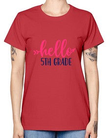 hello fifth grade 258# - fifth grade -  Missy T-Shirt