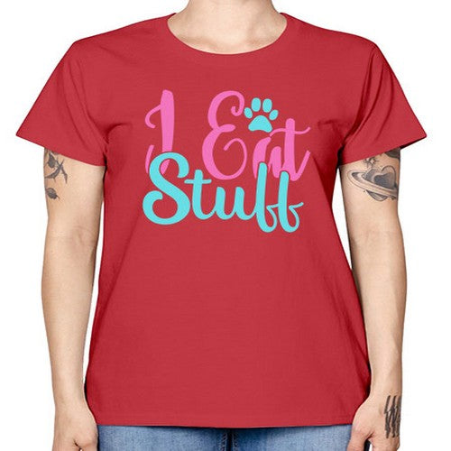 i eat stuff Style 82# - dogs -  Missy T-Shirt