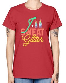 i sweat glitter 190# - unicorn -  Missy T-Shirt