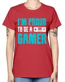 im proud to be a gamer 121# - video games -  Missy T-Shirt
