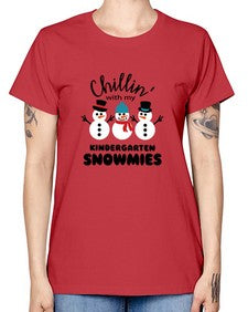 kindergarten snowmies 434# - kindergarten -  Missy T-Shirt