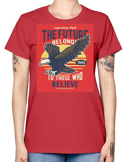 legendary eagle 55# - birds -  Missy T-Shirt