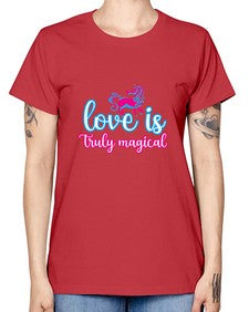 love is truly magical 271# - unicorn -  Missy T-Shirt