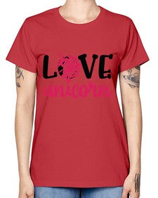 love unicorn 274# - unicorn -  Missy T-Shirt