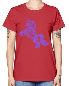 make your own magic colored 283# - unicorn -  Missy T-Shirt