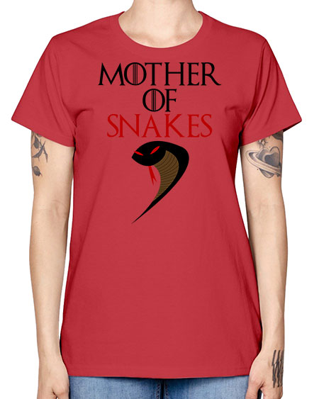 mother of snakes - snake -  Missy T-Shirt
