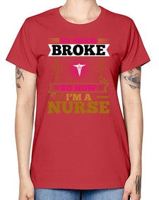 my broombroke so now Style 290# - nurse -  Missy T-Shirt