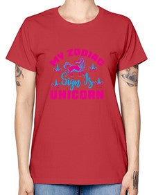 my zodiac sign is unicorn 326# - unicorn -  Missy T-Shirt