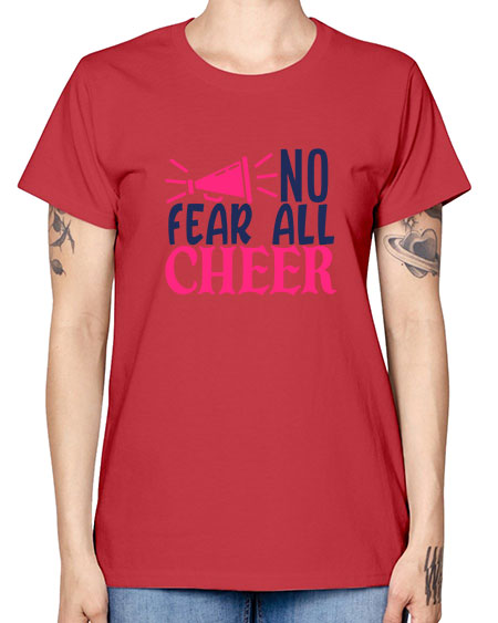 no fear all cheer 1739# - cheer -  Missy T-Shirt