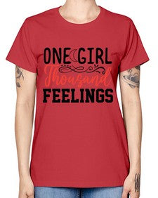 one girl thousand feelings 337# - unicorn -  Missy T-Shirt