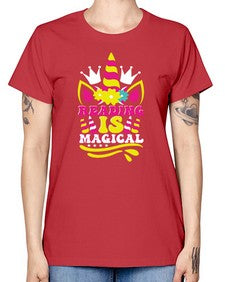 reading is magical 366# - unicorn -  Missy T-Shirt