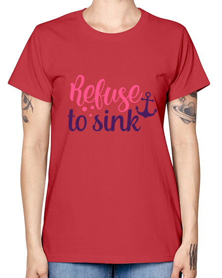 refuse to sink Style 4# - breast cancer -  Missy T-Shirt