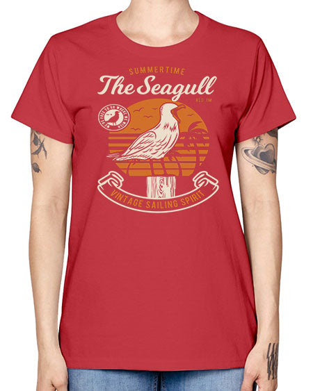 seagul bird 69# - birds -  Missy T-Shirt
