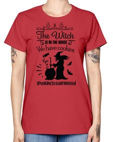 the witch is in the house sign 20# - witch -  Missy T-Shirt