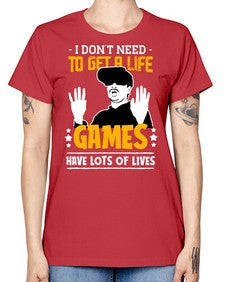 to get a life game 159# - video games -  Missy T-Shirt