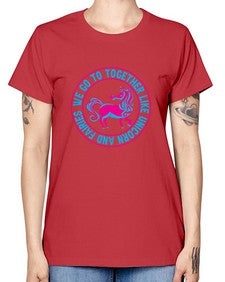 we go to together like unicorn and fairies 541# - unicorn -  Missy T-Shirt
