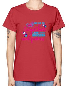 we go to together like unicorn and fairies 542# - unicorn -  Missy T-Shirt
