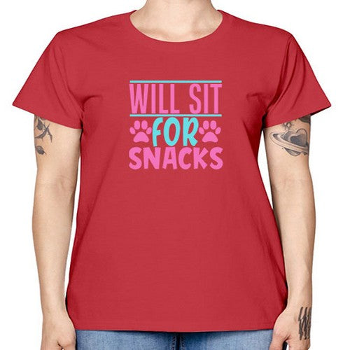 will sit for snacks Style 57# - dogs -  Missy T-Shirt
