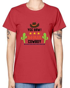yee haa cowboy rd grade 1258# - western -  Missy T-Shirt