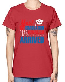 yes graduation has finally 1015# - graduation -  Missy T-Shirt