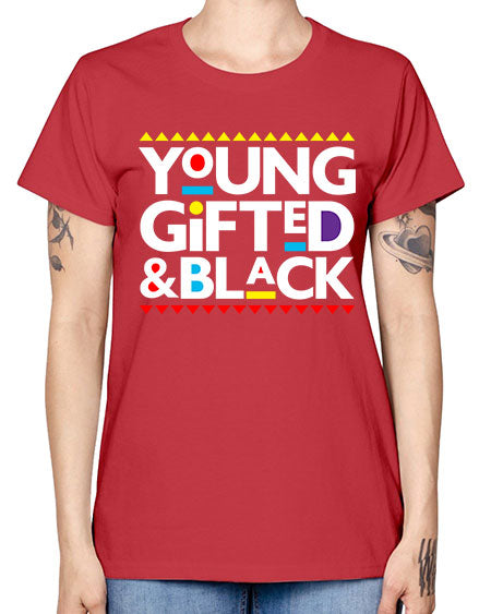 young gifted and black 2# - black words and phrases -  Missy T-Shirt