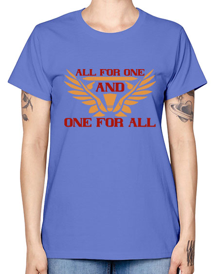 All for one and one for all 2360# - badminton -  Missy T-Shirt